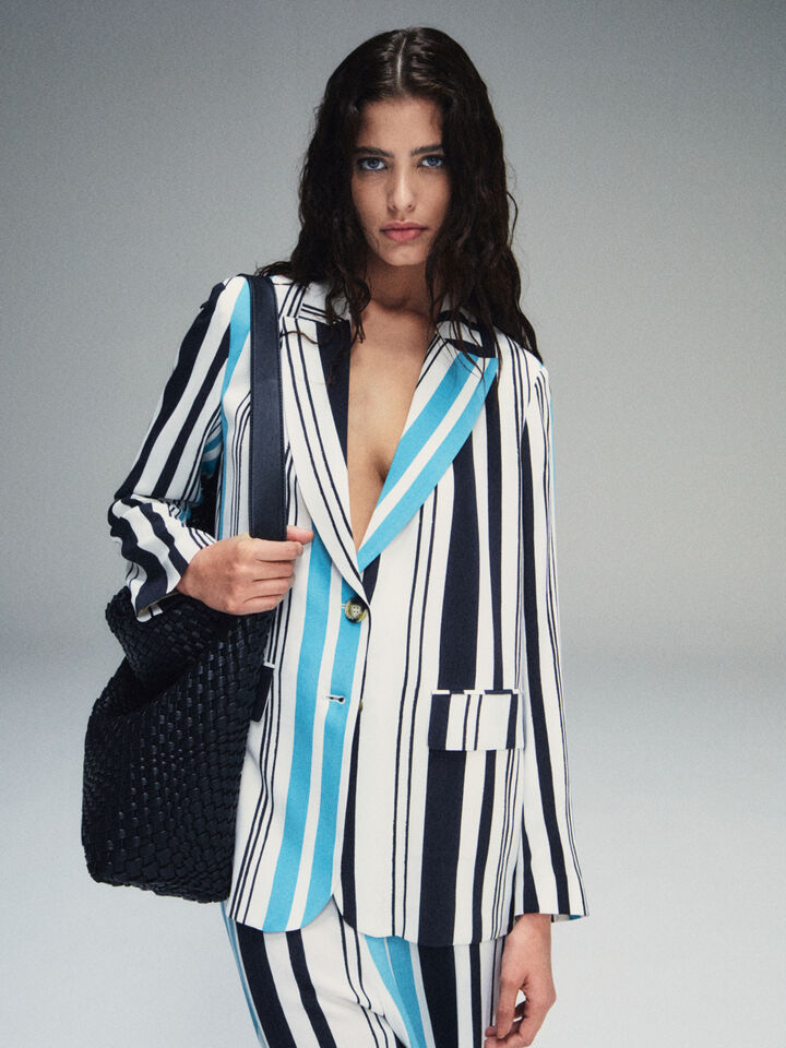 Printed blazer - women's blazers - Multi-color | Sisley image number 8